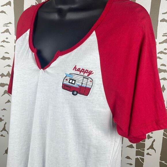 altar’d state NEW $50 Happy Camper Embroidered Accent T-Shirt S - Picture 3 of 6